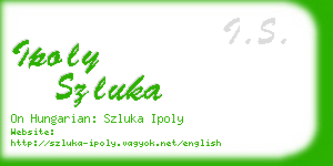 ipoly szluka business card